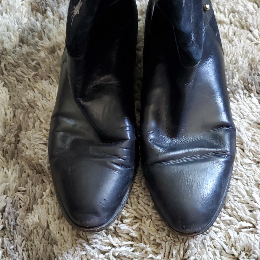 Bally Vintage RARE Horse Print Pull On Boots 8 1/2 - Picture 4 of 7